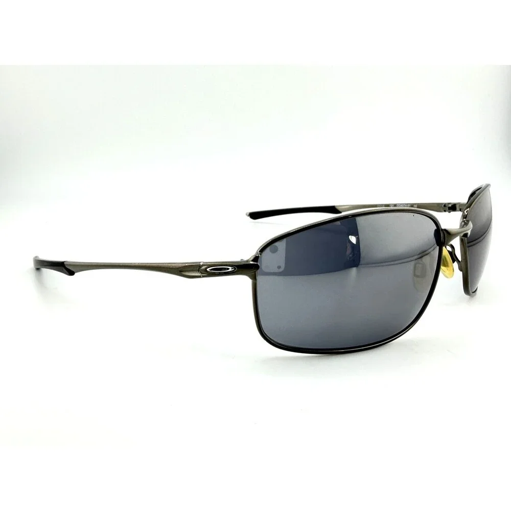 Oakley Taper OO4074-01 Gunmetal Gray Rectangle Sunglasses Sport
